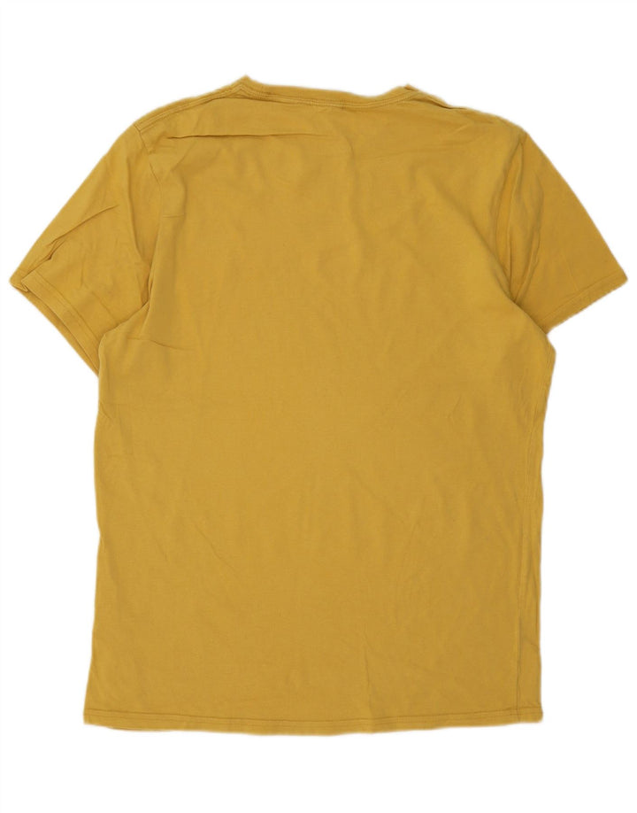 Tricou Jack Wills pentru bărbați, cu croiala clasică, top din bumbac galben mediu