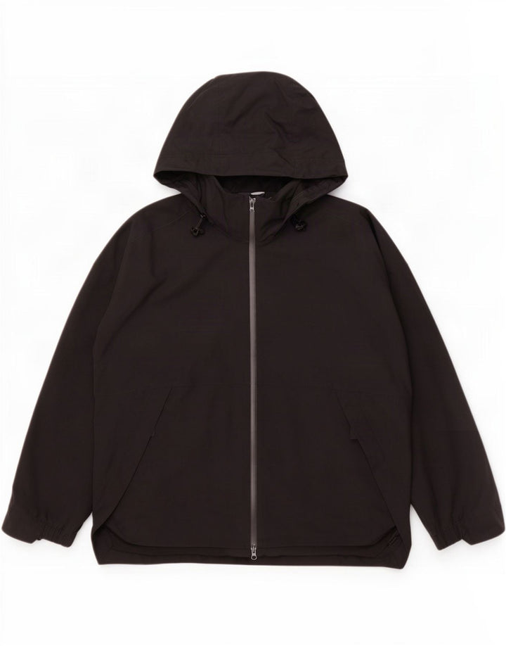Jachetă de trening pentru bărbați Adidas cu glugă, mare, negru, poliester