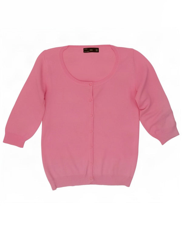 Pulover cardigan cu mânecă scurtă pentru femei Zara UK 18 XL roz