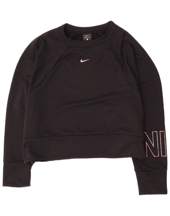 Pulover Nike Dri Fit Graphic Oversized pentru femei UK 16 Large Negru