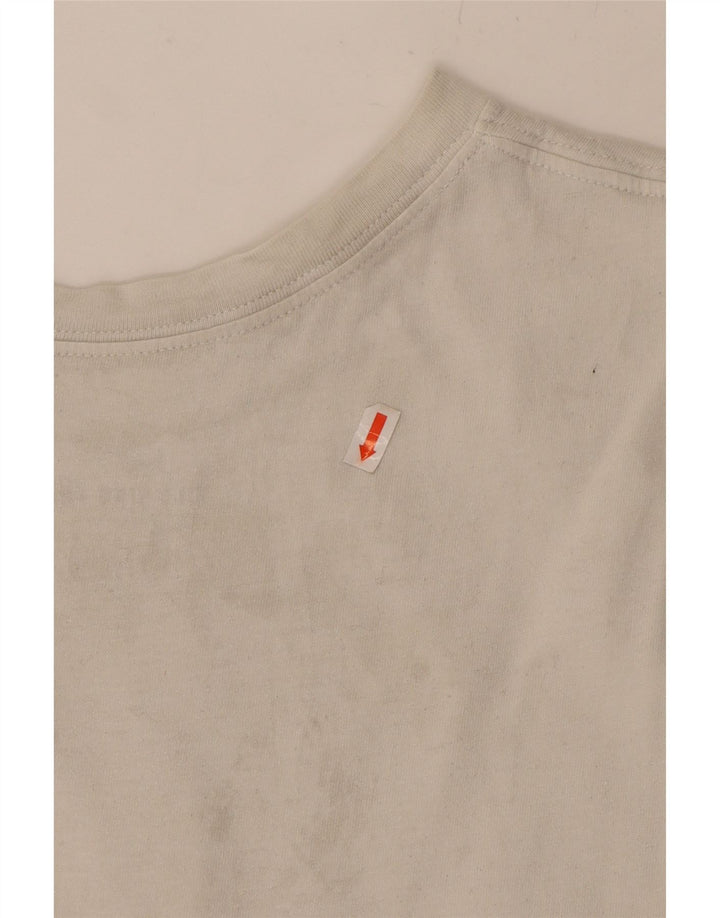 NIKE Mens Loose Fit Graphic T-Shirt Top Medium White Cotton Vintage Nike and Second-Hand Nike from Messina Hembry 
