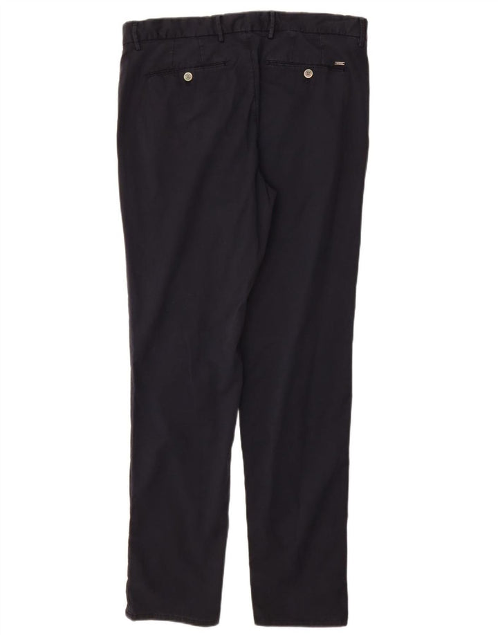 MASSIMO DUTTI Pantaloni Chino Slim Fit pentru bărbați EU 44 Large W34 L32 Bleumarin