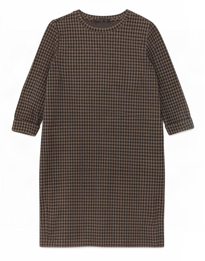 Rochie schimbătoare pentru femei Marks & Spencer, cu mâneci 3/4, UK 10, gri mic, vichy