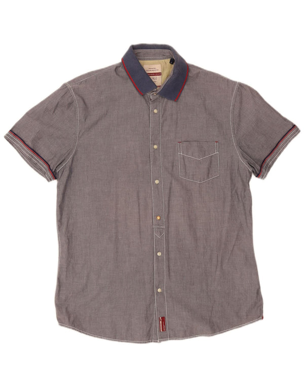 Cămașă cu mânecă scurtă pentru bărbați Trussardi XL gri