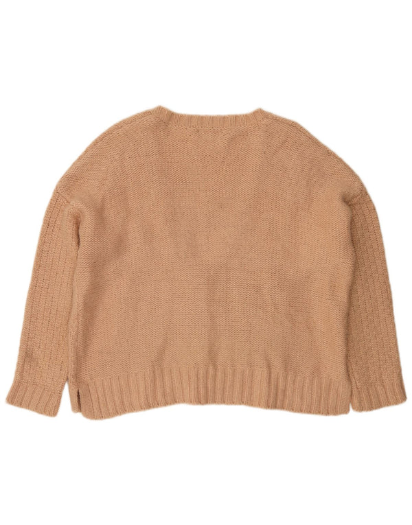 Pulover cardigan supradimensionat pentru femei Marks & Spencer UK 18 XL bej acrilic