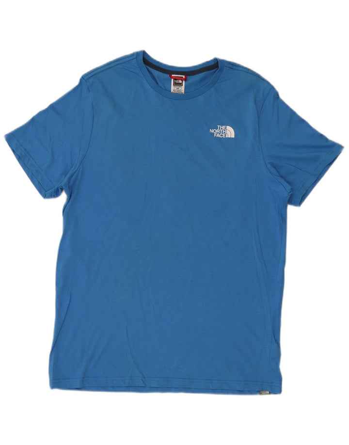 Tricou grafic pentru bărbați The North Face Top din bumbac albastru mediu