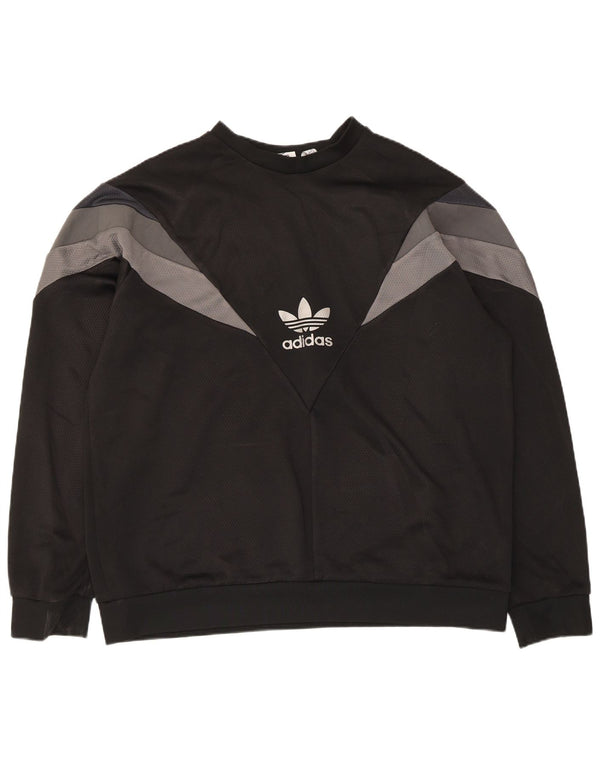 Hanorac pentru bărbați Adidas Jumper XL, negru, poliester color bloc