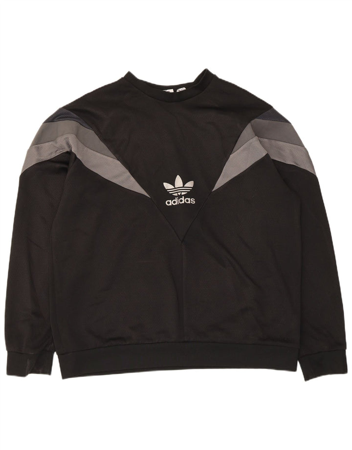 Hanorac pentru bărbați Adidas Jumper XL, negru, poliester color bloc