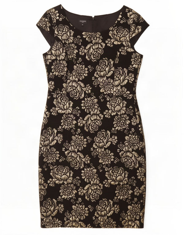 Rochie Hobbs pentru femei UK 12 Medium Black Floral Acrilic