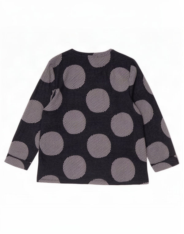 Marks & Spencer Top pentru femei cu mâneci 3/4 UK 12 Medium Bleumarin Geometric
