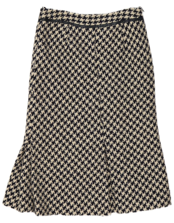 Fustă A-Line Vintage pentru femei W30 Medium Bluemarin Houndstooth