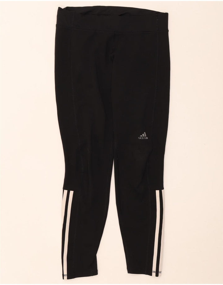 Leggings pentru femei ADIDAS UK 12/14 Poliester mediu negru