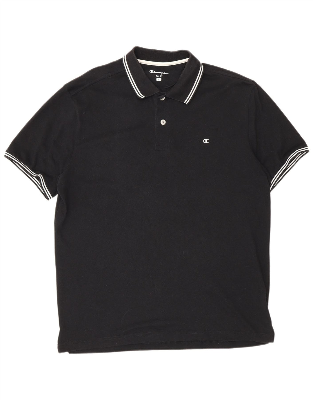 Tricou polo pentru bărbați Champion Easy Fit, mare, negru, bumbac