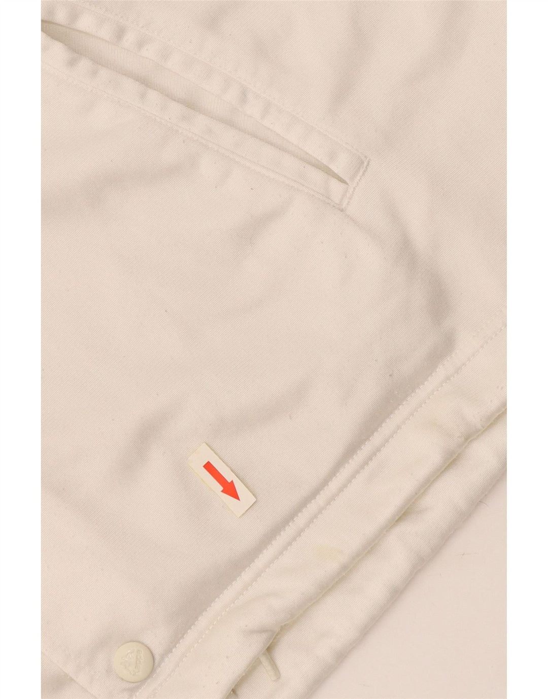 Jachetă de top pentru trening grafic KAPPA pentru bărbați, alb mediu, poliester bloc de culoare