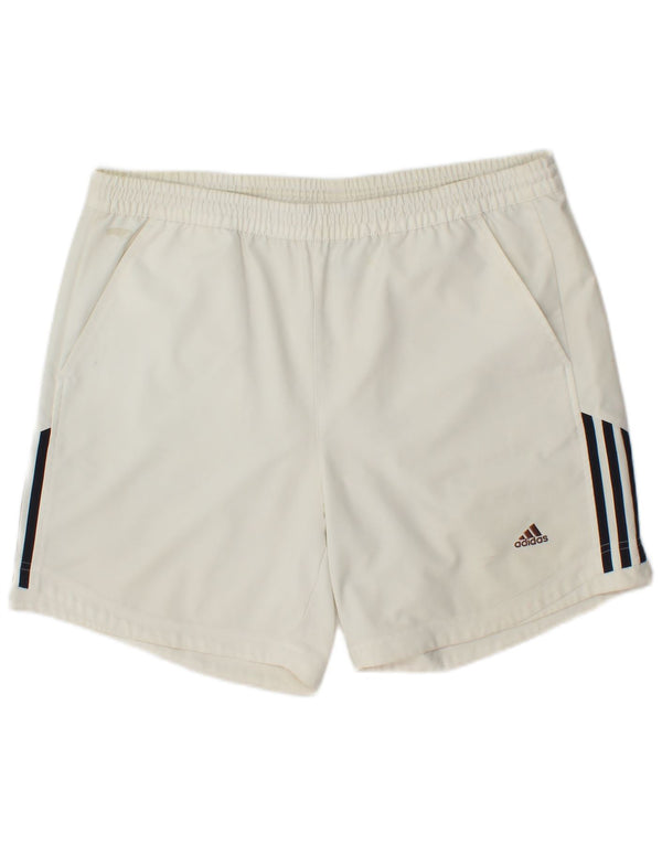 Pantaloni scurți sport pentru bărbați Adidas XL poliester alb