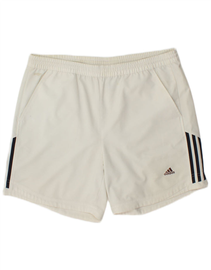 Pantaloni scurți sport pentru bărbați Adidas XL poliester alb