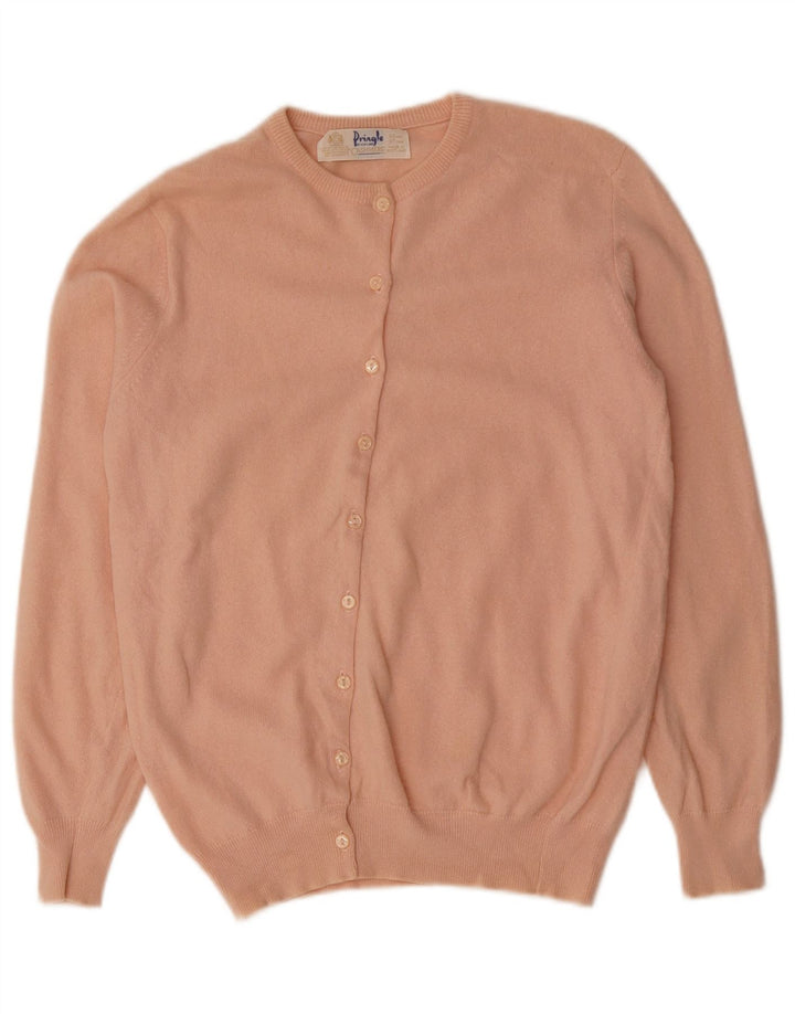 Pulover cardigan PRINGLE pentru femei EU 38 Cașmir Roz Mediu