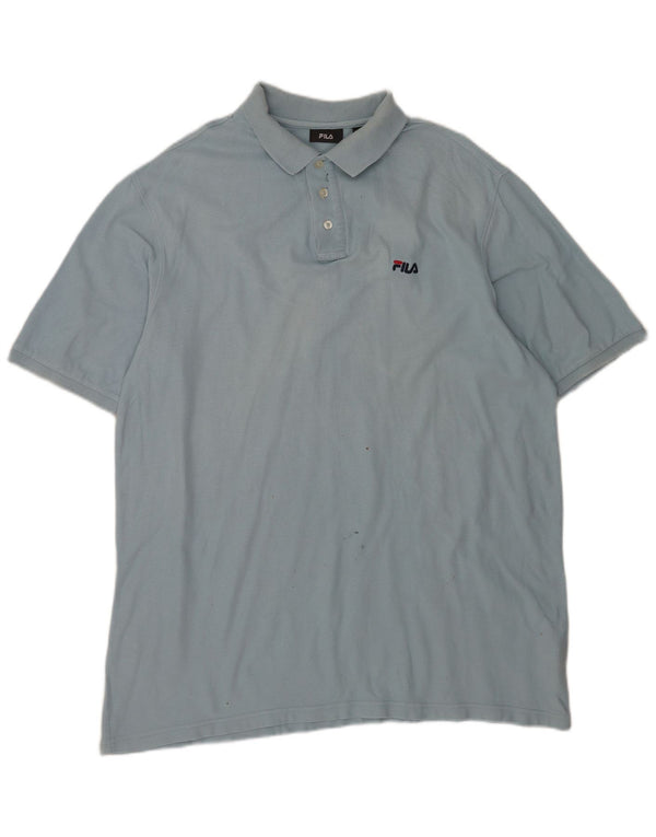 Tricou Polo Fila Barbati 2XL Bumbac Albastru