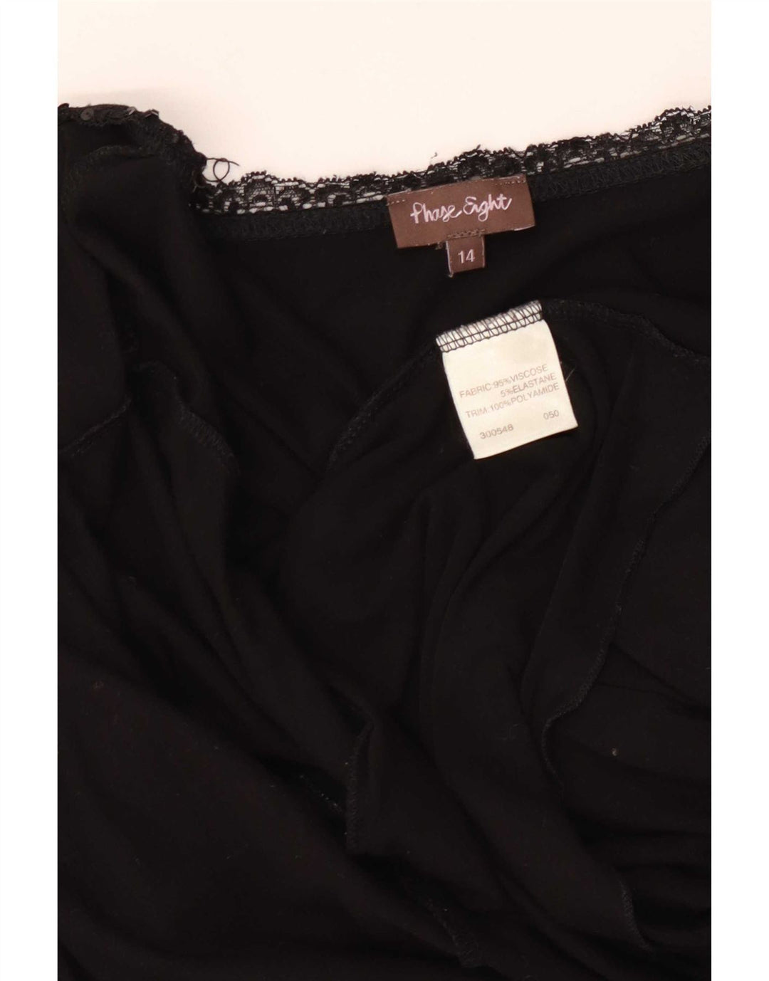 Phase Eight Pulover cardigan pentru femei cu cravată în față UK 14, viscoză medie neagră