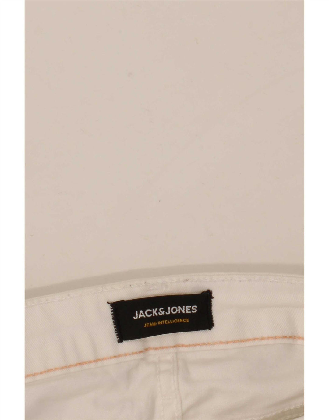 Blugi slim pentru bărbați Jack & Jones W32 L34 bumbac alb