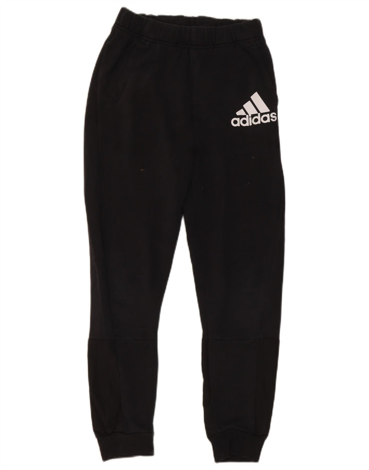 Pantaloni de trening cu grafic pentru băieți Adidas 11-12 ani, negru