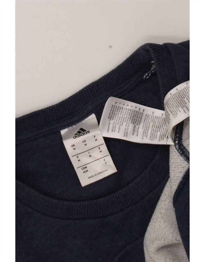 Hanorac pentru bărbați Adidas Jumper mediu din bumbac bleumarin