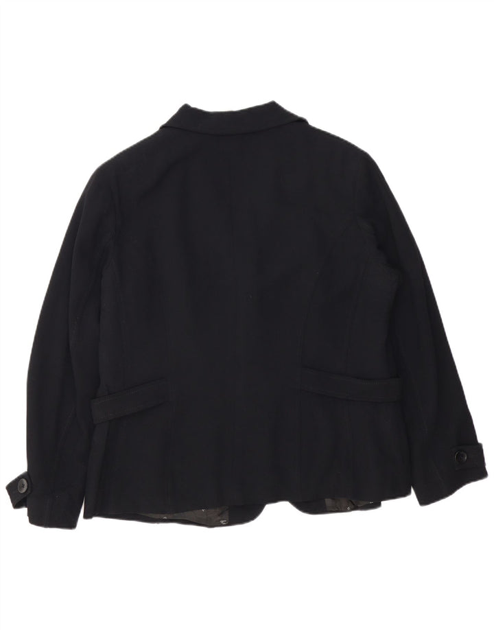 Jachetă Liu Jo pentru femei cu 2 nasturi IT 52 2XL Acetat negru