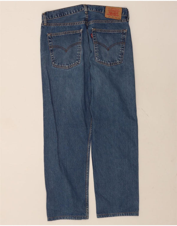 Levi's 521 Straight Tapered Jeans W36 L29 Blue Bumbac
