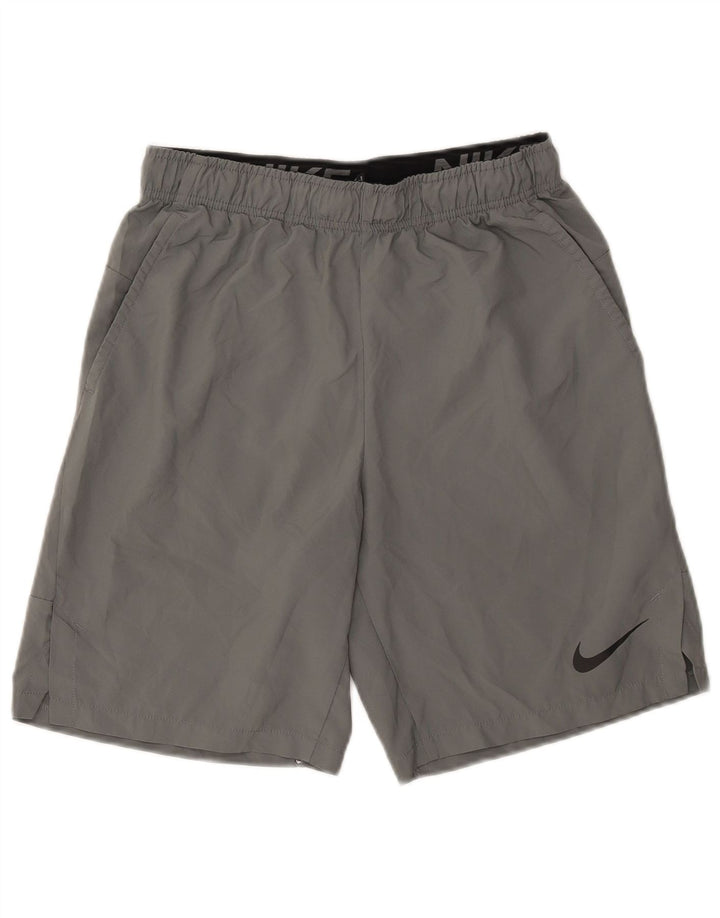 Pantaloni scurți sport Nike Dri Fit Standard Fit pentru bărbați, mici, gri, poliester