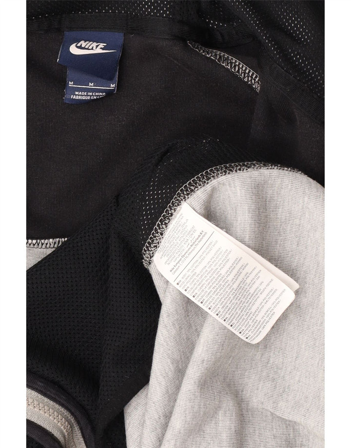 Pulover Nike pentru bărbați, cu fermoar, din bumbac color bloc, gri mediu