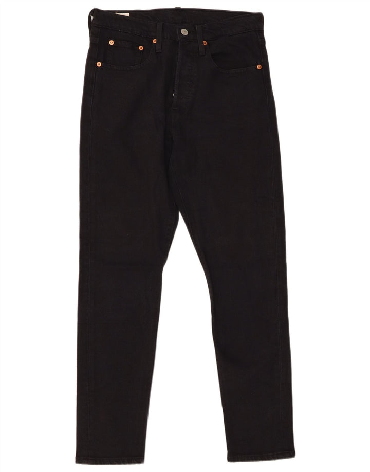 Blugi drepti pentru femei LEVI'S 501 W26 L28 bumbac negru