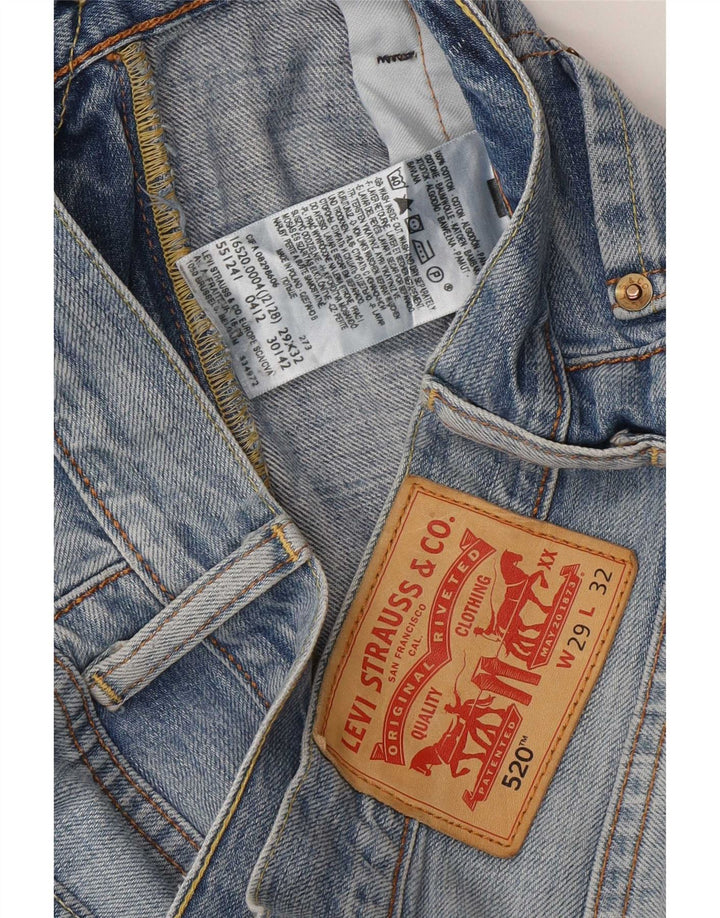 Blugi conici pentru bărbați Levi's 520 W29 L32 Bumbac albastru