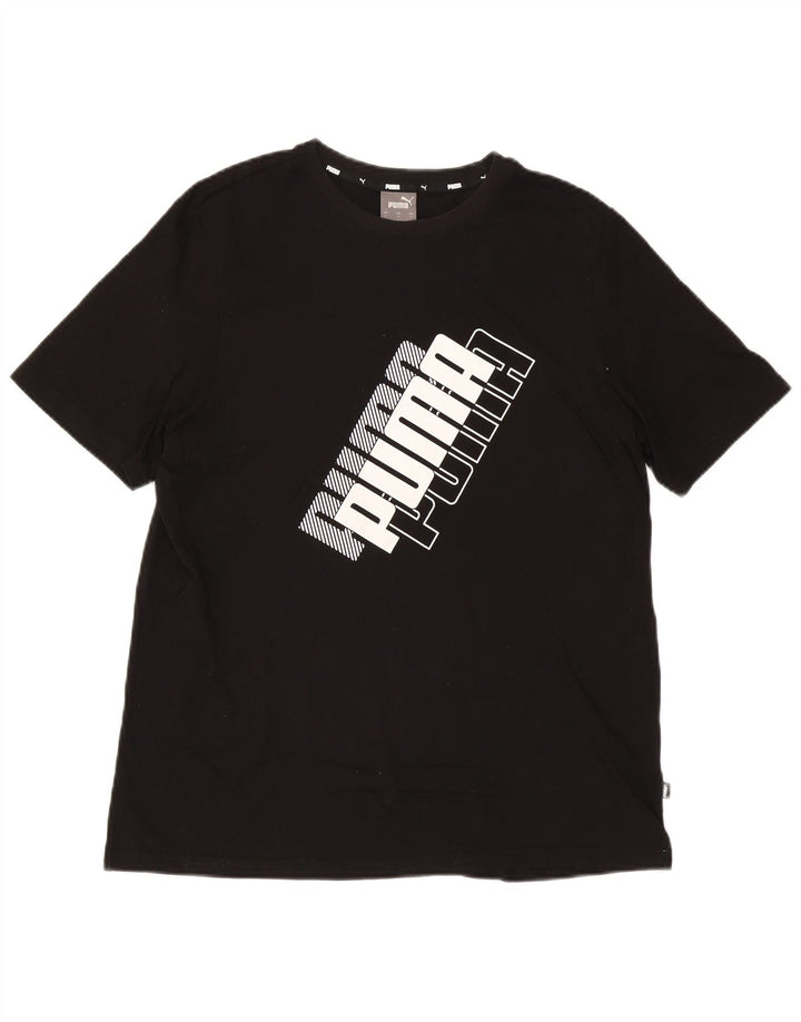 Tricou grafic Puma pentru bărbați Top Large Negru