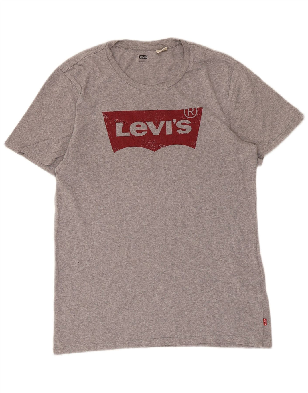 Tricou grafic Levi's pentru bărbați Top mic, gri, bumbac cu pete