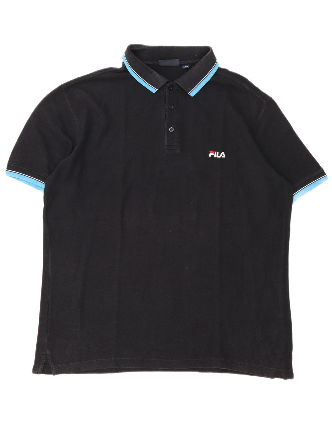 Tricou Polo Fila Bărbați IT 52 Mare Bumbac Negru