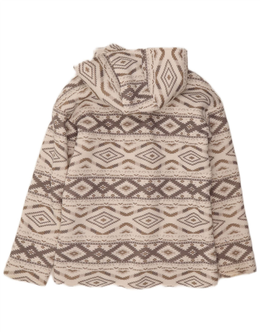 Jachetă duffle supradimensionată pentru femei Hurley UK 6 XS Gri Argyle/Diamond Aztec