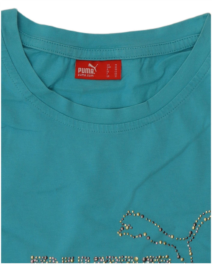 Tricou grafic Puma pentru femei Top UK 12 Medium Blue