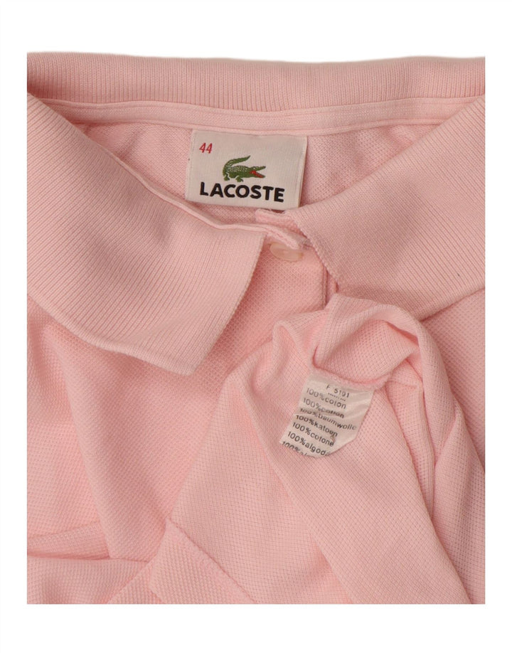 Tricou polo Lacoste pentru femei Mărimea 44 mare bumbac roz