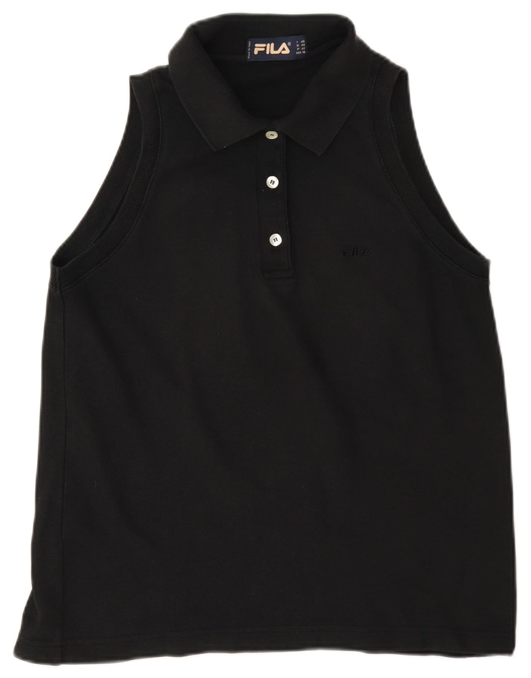 Tricou polo fără mâneci Fila IT 46 Large Negru