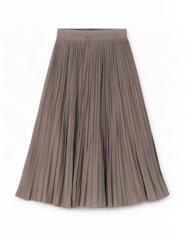 Zara Womens Pleated Skirt XS W24 Grey Polyester