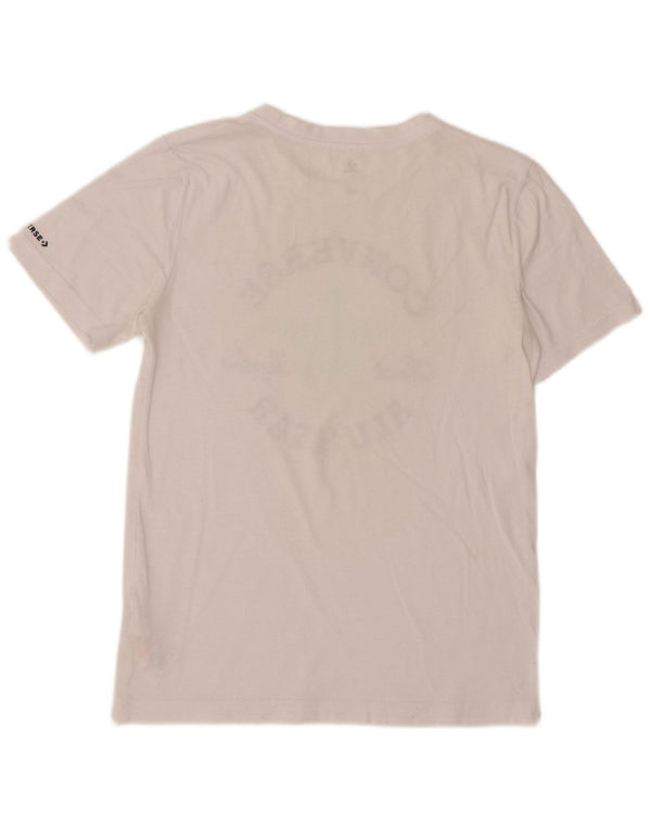Tricou grafic Converse pentru băieți Top 12-13 ani, mare, alb, bumbac
