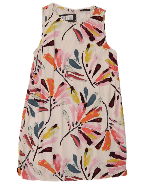 Rochie în formă de A fără mâneci pentru femei Marks & Spencer UK 16, mare, albă, florală