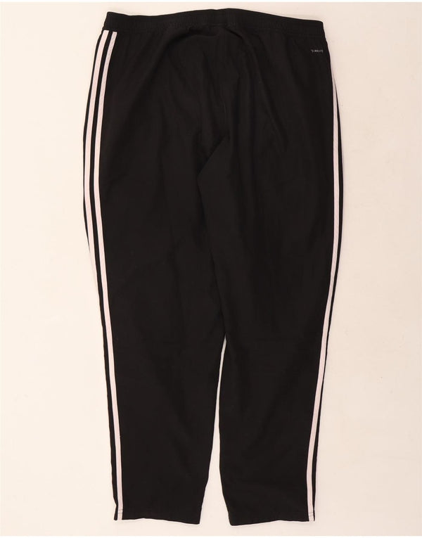 Pantaloni de trening Adidas Climalite pentru bărbați 2XL, poliester negru