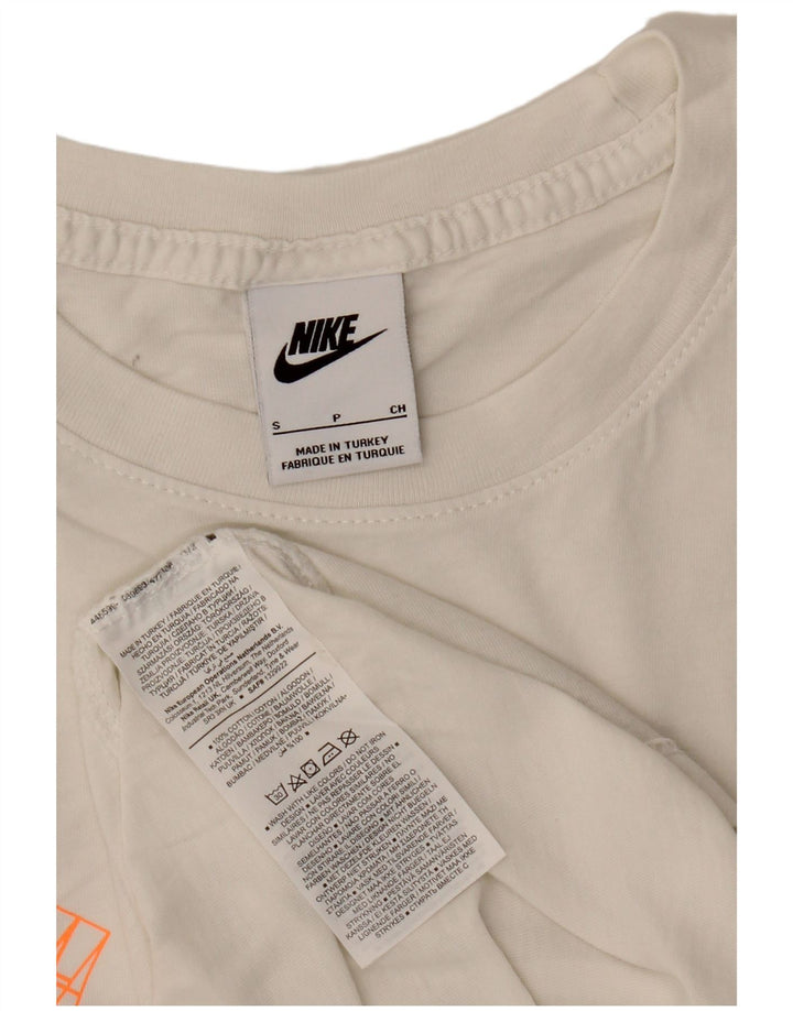Tricou grafic Nike pentru bărbați Top mic, alb, bumbac