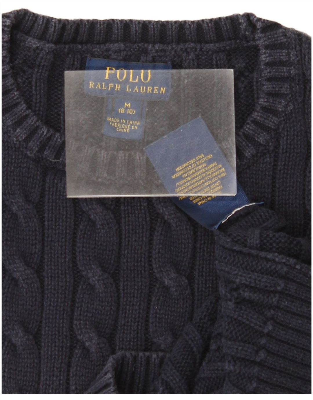 POLO RALPH LAUREN Pulover pentru fete cu decolteu rotund 8-9 ani Albastru bleumarin mediu