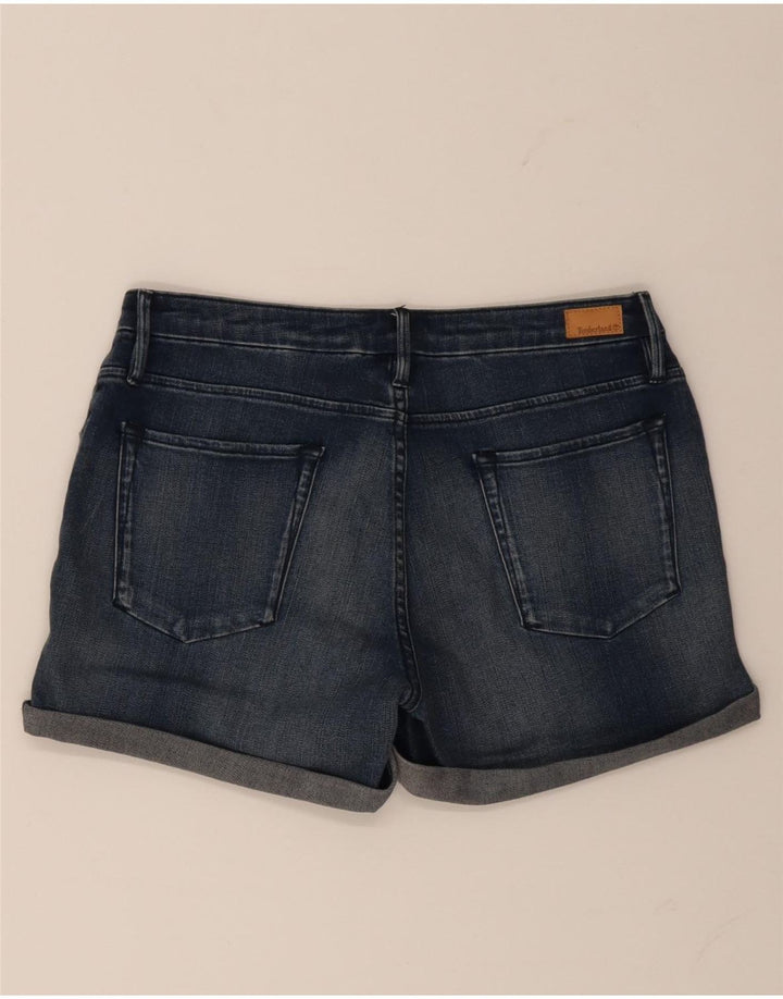 Pantaloni scurți din denim Timberland pentru femei W29, bumbac albastru bleumarin mediu