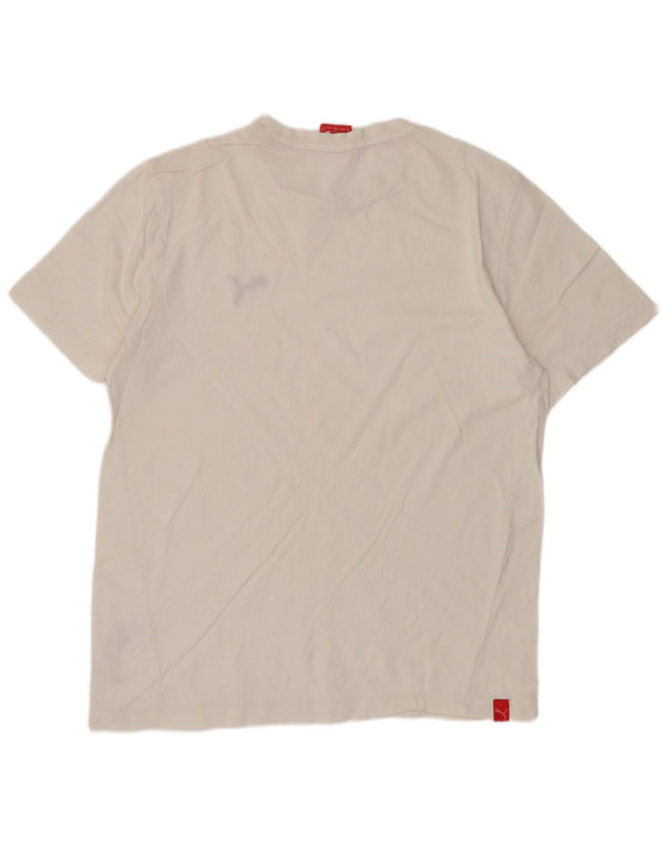 Tricou pentru bărbați Puma Top mic din bumbac alb