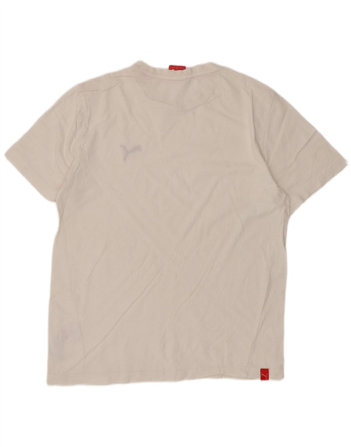 Tricou pentru bărbați Puma Top mic din bumbac alb