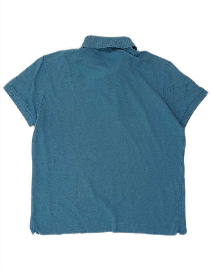 Tricou polo Lacoste pentru bărbați mărimea 4 albastru mediu