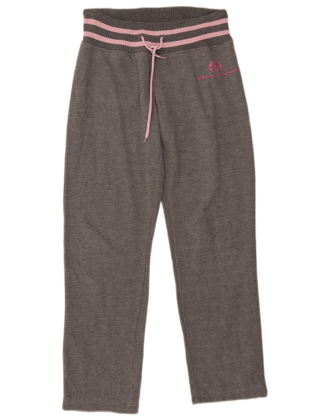 Sergio Tacchini Pantaloni de trening pentru femei UK 14 Bumbac gri mediu